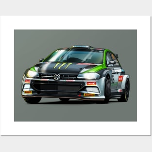 Oliver Solberg R5 Rally Car Posters and Art